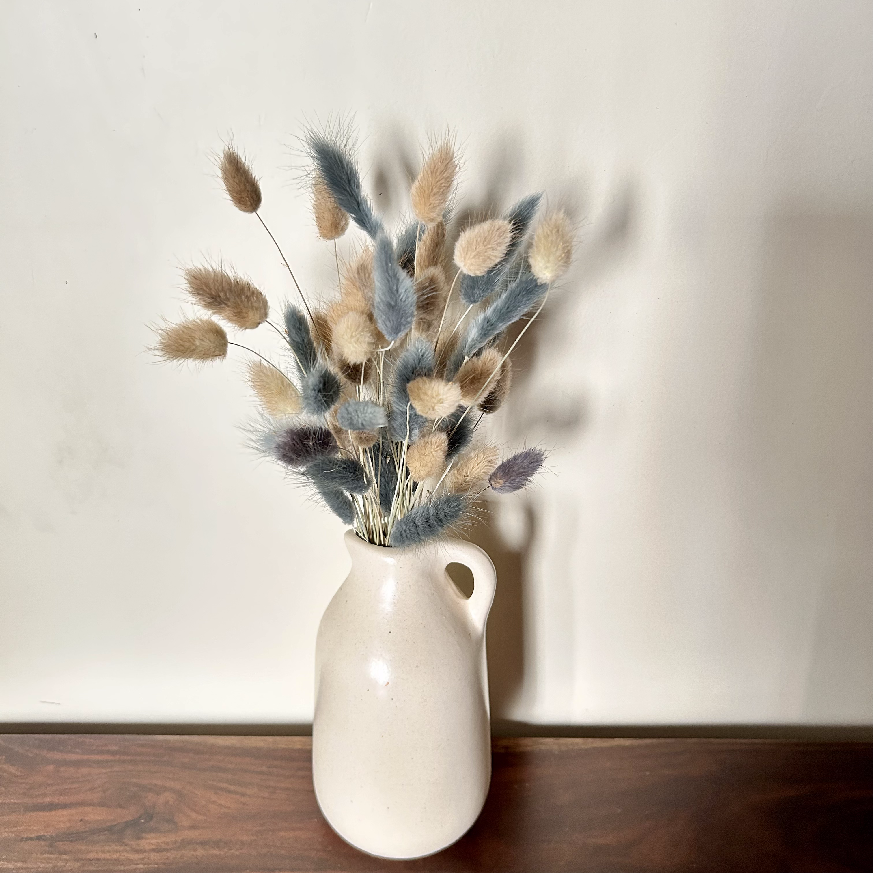 Ash Blue Bunny Tail Preserved Natural Flowers