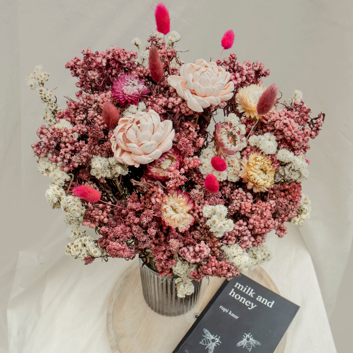 Dried Pink Flowers, Floral Bunches & Bouquets