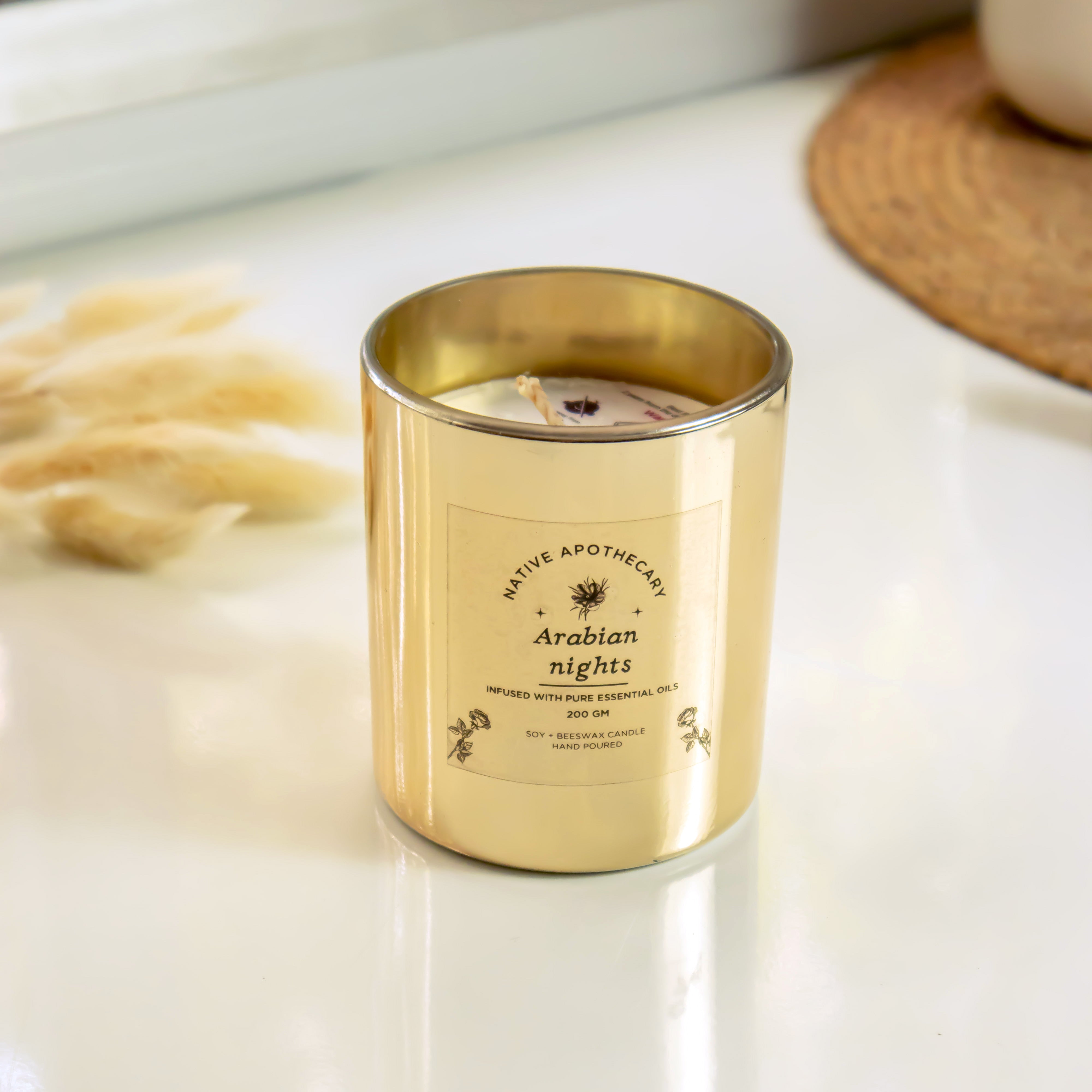 Arabian Nights Scented Candle- 100% soywax
