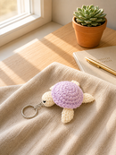 Purple Turtle Crochet Key-Chain