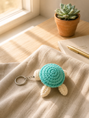 Blue Turtle Crochet Key-Chain
