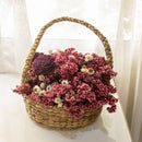 Pink and Purple Preserved Flowers with Kauna Basket