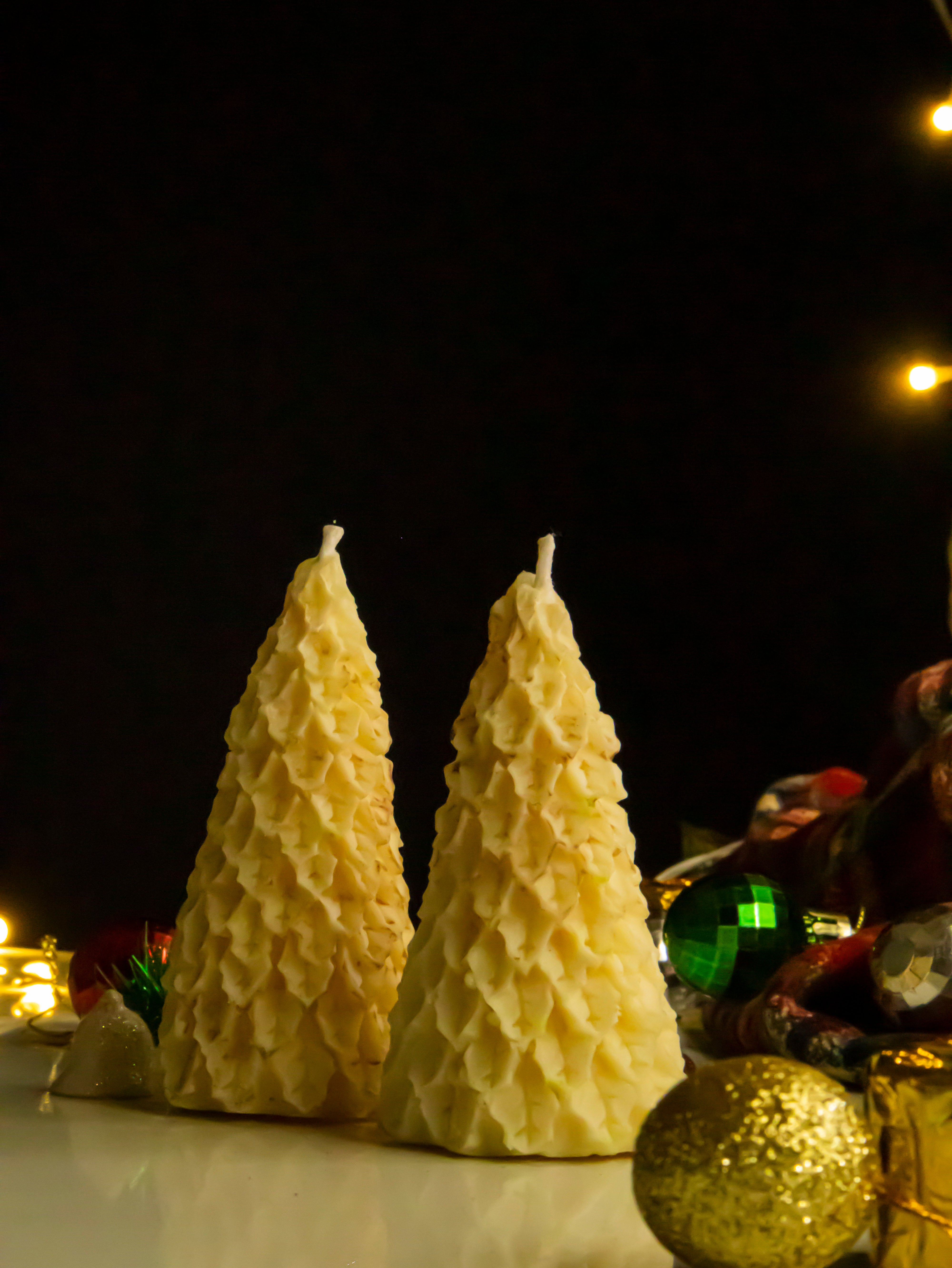 Tree Candle in Hot Cross Bun Scent