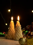 Tree Candle in Hot Cross Bun Scent