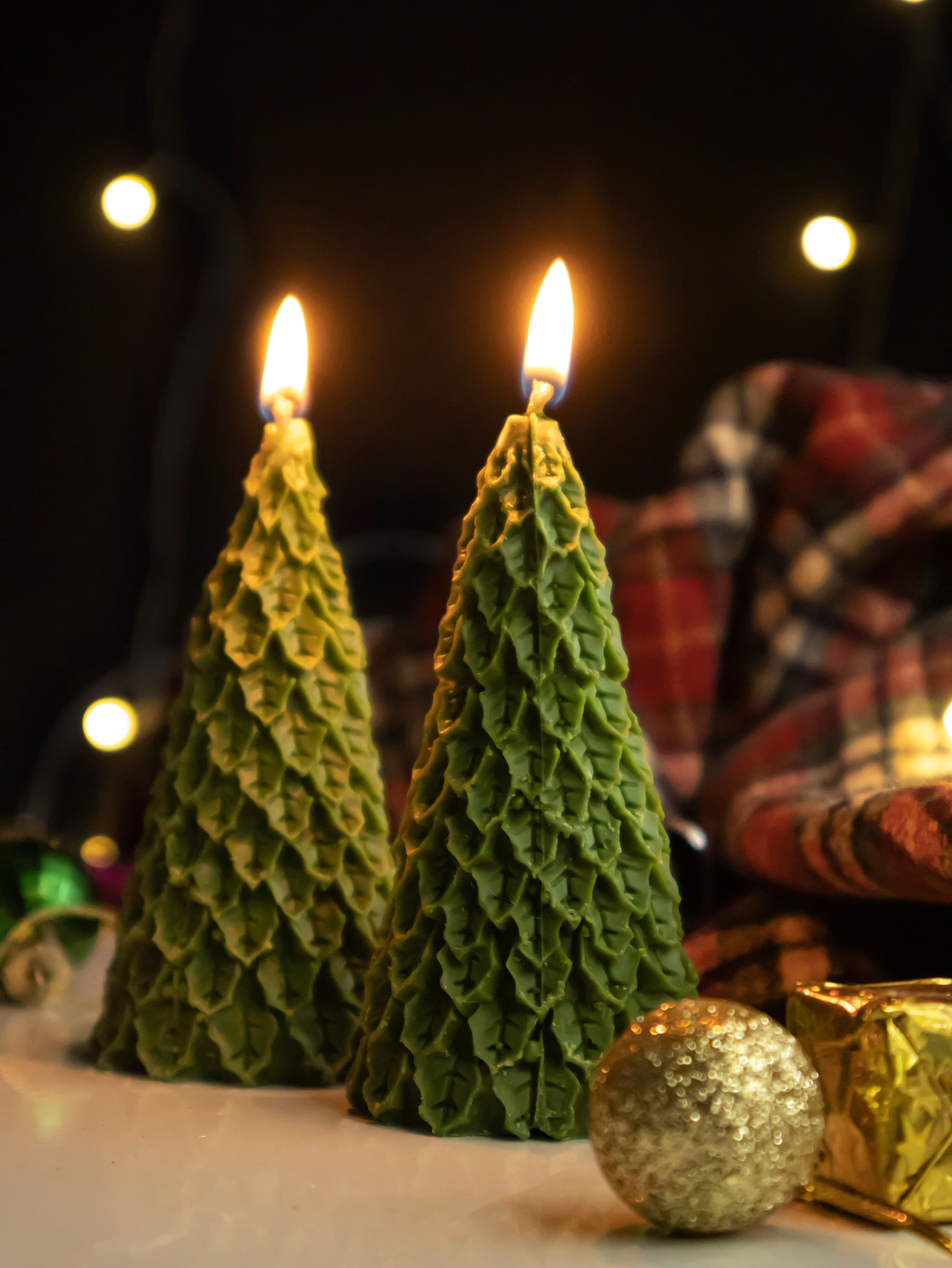 Tree Candle with Pine Essential Oil