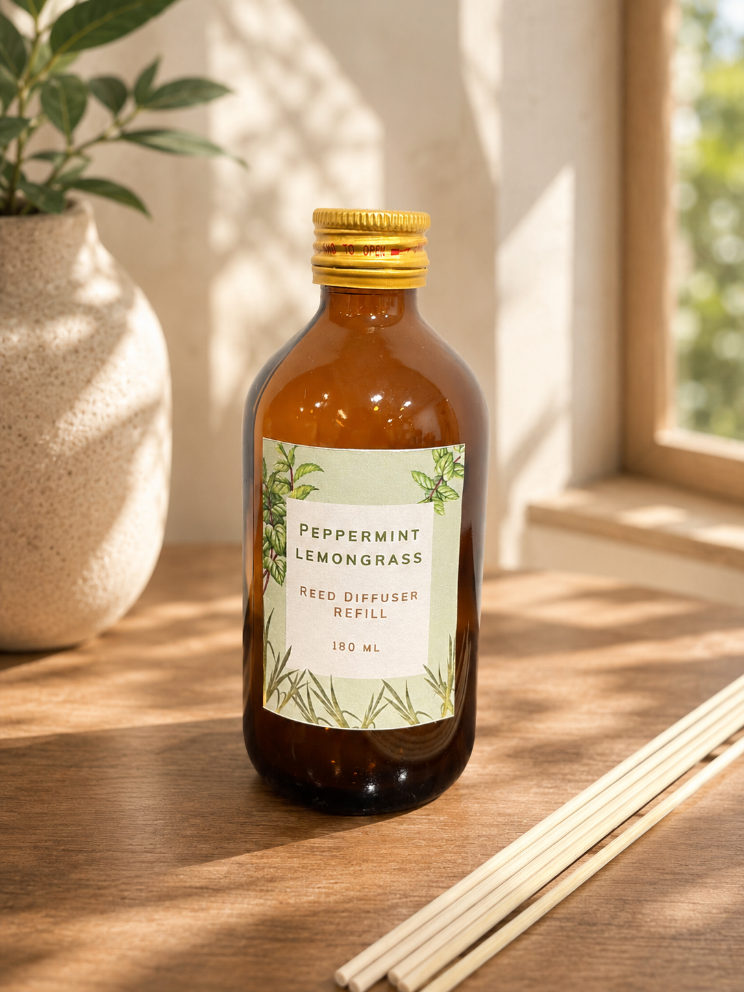 Reed Diffuser Refill- Peppermint Eucalyptus