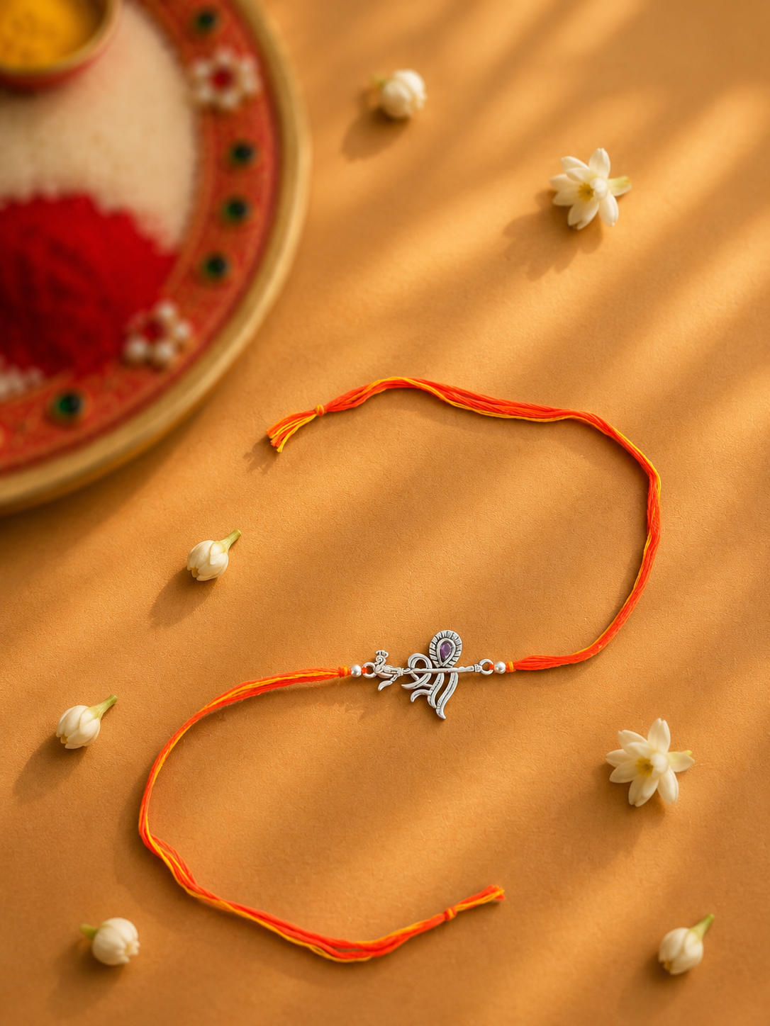 Silver Shree Rakhi
